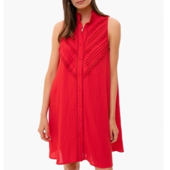 Pomander Place Red Dutton Dress Size Large - Picture 6 of 6